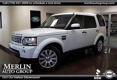 Land Rover : LR4 4WD 4dr LUX 4 wd 4 dr lux low miles suv automatic gasoline 5.0 l 8 cyl fuji white