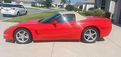 Chevrolet : Corvette Base Convertible 2dr w/Preferred Equipment Group 1 Very Beautiful Torch Red Convertible w/Light Oak interior, excellent condition.