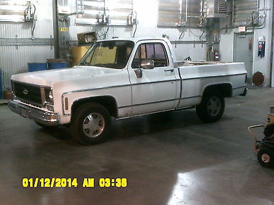 Chevrolet : Other Pickups chevy 1976 chevy c 10 gmc 15 short wide 2 wd factory 454 th 400 12 bolt a c minimul rust
