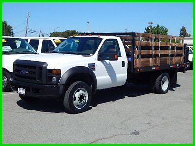 Ford : F-450 XL Used 2008 Ford F450 12' Stake with Liftgate 4WD Diesel Tow Package Power Windows