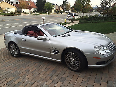 Mercedes-Benz : SL-Class SL 55 AMG Mercedes Benz SL55 AMG Like NEW - Silver with Red interior