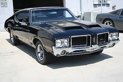 Oldsmobile : 442 Coupe Real W27 1971 olds 442 black w 27 original numbers matching build sheet dual gate sifter