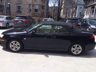 Saab : 9-3 9-3 2.0T 2006 black saab convertible in good condition for sale