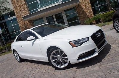 Audi : A5 Premium Plus 2013 audi a 5 premium plus glacier white navigation one owner clean carfax