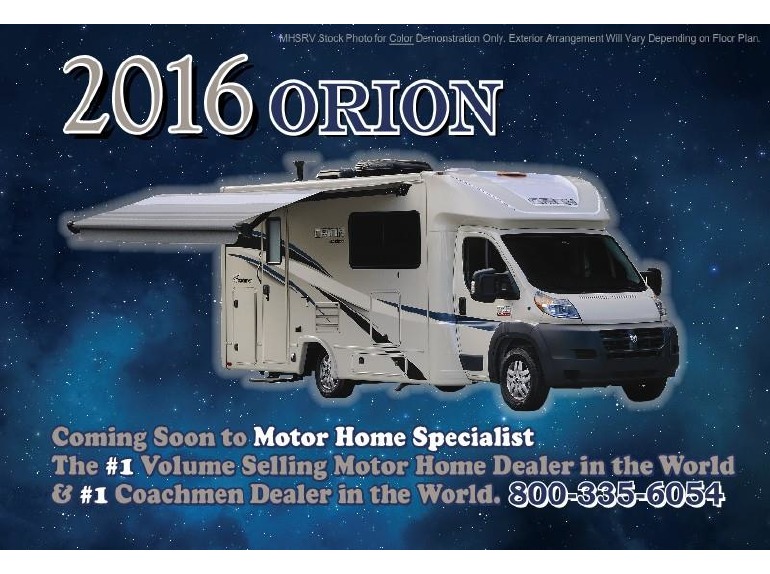 2016 Coachmen Orion 24RB W/ Ext TV, Heated Tanks, 3 Ca