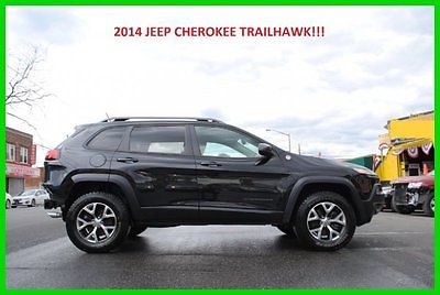 Jeep : Cherokee Trailhawk 4x4 V6 3.2 Trail Hawk 4WD Repairable Rebuildable Salvage Wrecked Runs Drives EZ Project Needs Fix Low Mile