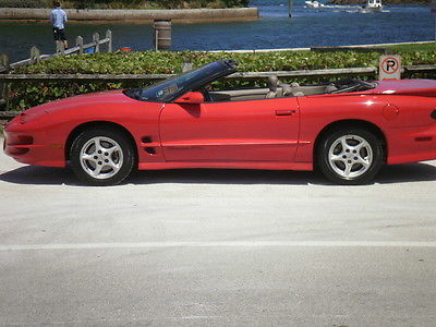 Pontiac : Trans Am FIREBIRD 1999 pontiac trans am ls 1 convertible red taupe top leath int 98 2000 2001 2002