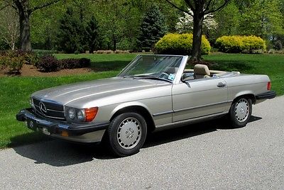 Mercedes-Benz : SL-Class 560SL 1989 mercedes 560 sl roadster coupe rare last year of production excell cond