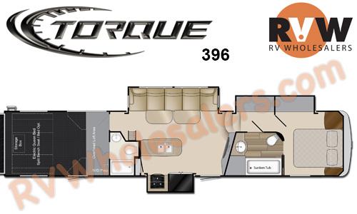 2015 Forest River Torque 396 Toy Hauler Fifth Wheel