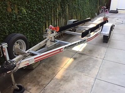 Trailer for large jet ski or small boat