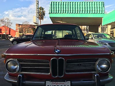 BMW : 2002 2002 1973 bmw 2002 good condition round tail lights no rust red