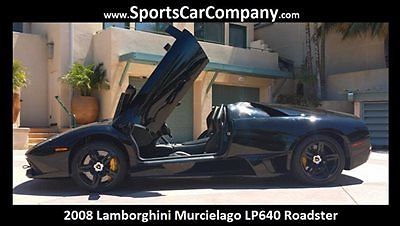 Lamborghini : Murcielago 2dr Roadster LP640 2008 lamborghini murcielago lp 640 roadster black low mile fantastic