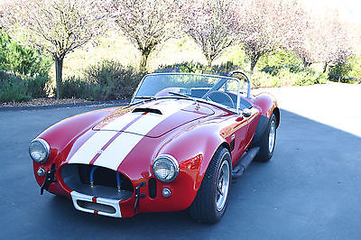 Replica/Kit Makes : AC Cobra Conv. 1968 ac cobra replica red w white stripes 427 disc brakes 5 speed ca sb 100