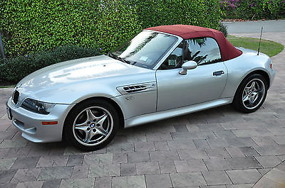 BMW : M Roadster & Coupe roadster convertible Low miles Beautiful silver with red top roadster S54 engine recently serviced!