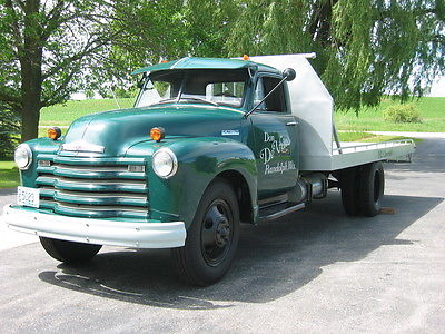 Chevrolet : Other 2 Door Cab 1952 chevrolet chevy 2 ton flatbed truck completely restored mint