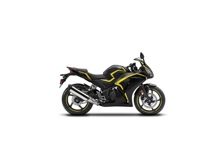 2015 Honda CBR 300R Matte Black Metallic/Yellow