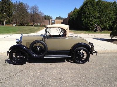 Ford : Model A 40-A Roadster with Rumble Seat 1928 ford model a roadster early 1928 production ar dual sidemounts