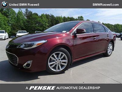 Toyota : Avalon Low Miles 4 dr Sedan Automatic Gasoline 3.5L V6 Cyl RED