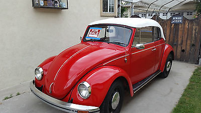 Volkswagen : Beetle - Classic sedan red convertible
