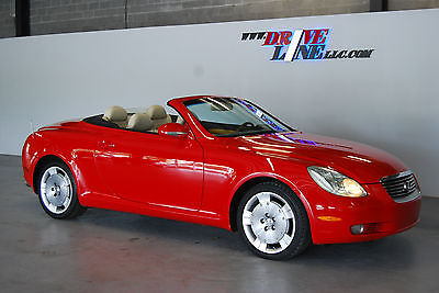 Lexus : SC Convertible 2-Door 2003 lexus sc 430 gorgeous color red on gray navi we have 2 to choose from