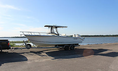 2005 Sea Boss 25' Center Console Twin outboards 2 axle trailer VERY NICE!
