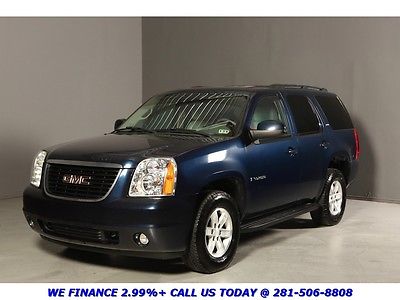 GMC : Yukon SLT 8-PASS CLEAN CARFAX LEATHER BOSE 7-PASS ALLOYS REMOTE START LIFTGATE BLUE TAN RUNBOARDS