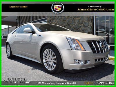 Cadillac : CTS 3.6L Performance Certified 2013 cadillac cts coupe performance sunroof silver coast leather bose side blind