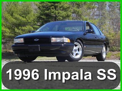 Chevrolet : Caprice Impala SS 1996 chevy impala ss black 90 k miles adult owned new tires clean