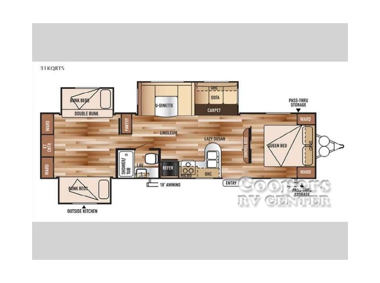 2016 Forest River Rv Wildwood 31KQBTS