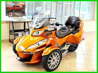 Can-Am : Spyder 2014 can am spyder rt limited 8 k loaded led garmin abs auto reverse audio cruise