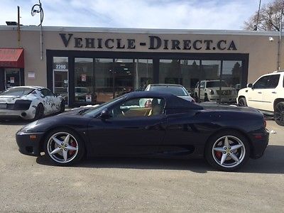 Ferrari : 360 2dr Convertible Spider 6 speed manual royal blue on tan leather interior