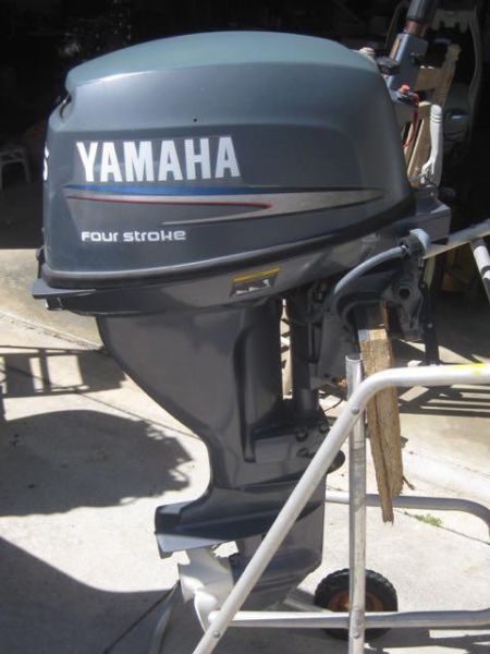 15 HP Yamaha 4stroke. 2004 with about 10 hrs run time