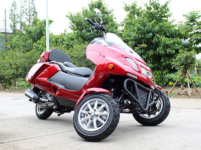 Custom Built Motorcycles : Other Speedrunner 300cc Trike Scooter -Trunk & Windshield & Built in Saddlebag!