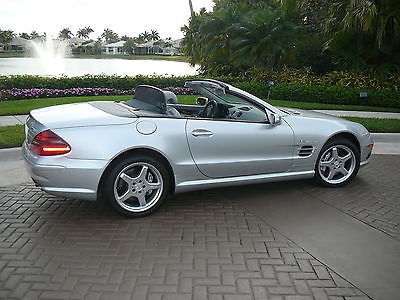 Mercedes-Benz : SL-Class SL-55 AMG Low mileage. Only 16,000 carfax verifiable miles. SL-55 Silver hard top Mercedes