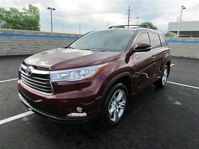 Toyota : Highlander LIMITED LIMITED Low Miles 4 dr Automatic Gasoline 3.5L V6 Cyl RED