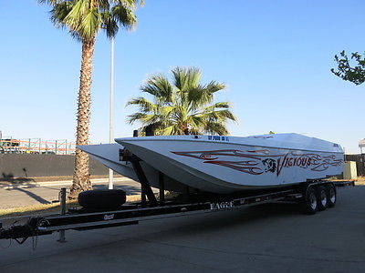 2004 Vicious AMF offshore speed boat Project Clean Title Low Reserve catamaran !