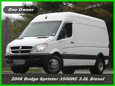Dodge : Sprinter High Roof 08 dodge spritner 3500 cargo van high roof hc 3.0 l mercedes diesel drw used dsl