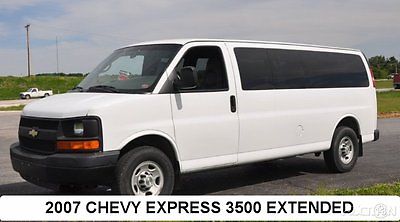 Chevrolet : Express Passenger Van 07 chevy express 3500 passenger van used 6 l v 8 automatic rwd extended cargo van