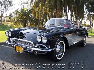 Chevrolet : Corvette 283ci/245hp 1961 corvette dual quad 4 speed fresh restoration posi long term california car