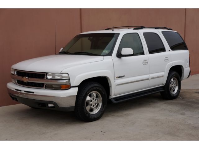 Chevrolet : Tahoe TAHOE LT 4X4 02 chevy tahoe lt 4 x 4 1 owner carfax cert rear ent leather heated sts cd 4 x 4