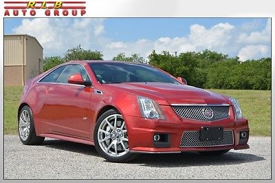 Cadillac : CTS - V Coupe 2012 cts v coupe 6 speed manual crystal red navigation one owner low miles