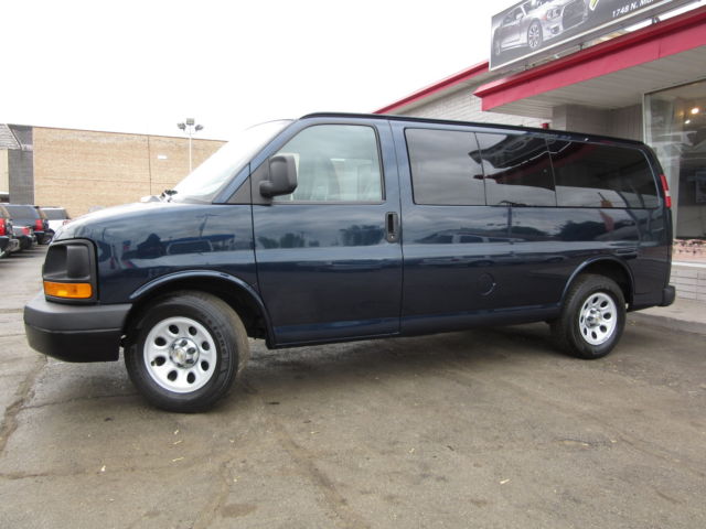 Chevrolet : Express RWD 1500 135 Blue 1500 LS 8 Pass 91k Hwy Miles Rear Air Warranty Ex Fed Govt Owned