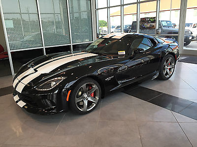 Dodge : Viper GT 2015 dodge viper gt new venom black with white gts racing stripes