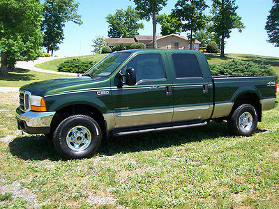 Ford : F-350 Lariat Super-Duty 2000 ford f 350 lariat crew cab short bed 7.3 power stroke diesel one owner