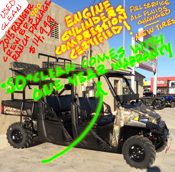 2015 Polaris Ranger Crew 900 EPS Polaris Pursuit Camo