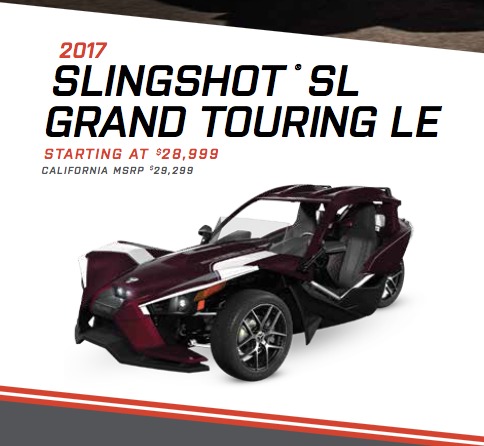 2017 Polaris Slingshot SL GT LE