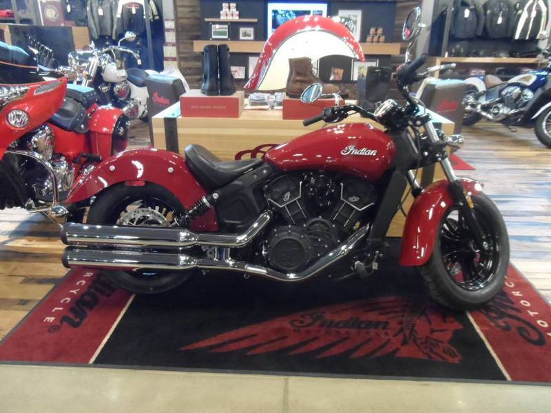 2017 Indian Scout ABS Indian Motorcycle Red Over Thunder Black