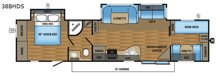 2017 Jayco Jay Flight 38BHDS