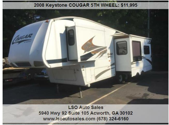 2008 Keystone COUGAR 291RLS