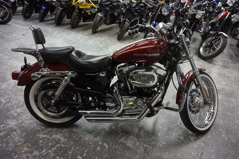 2012 Harley Davidson 1200l Custom With 72 On The Tank With Red Metal Flake  Paint Sportster